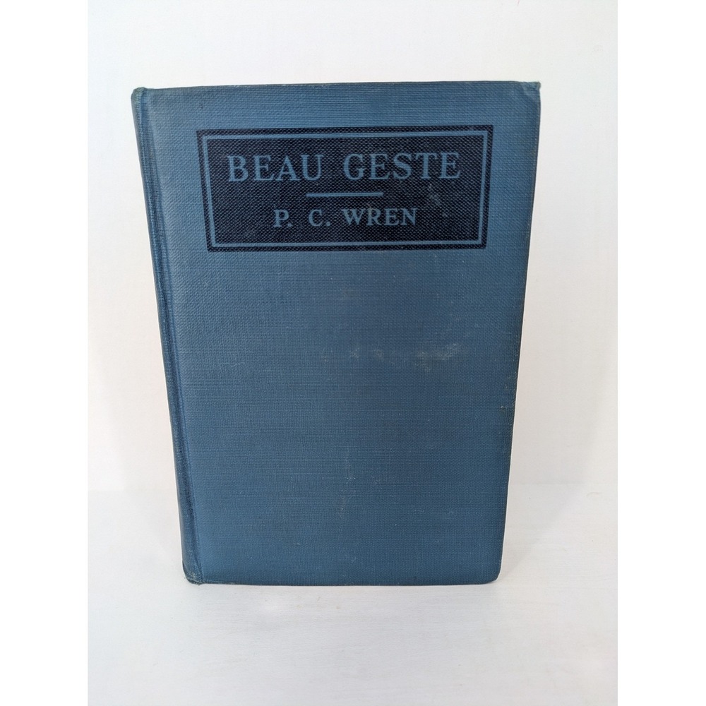 Grosset & Dunlap Beau Geste P.C. Wren 1926 Photoplay Edition Blue Hardcover Book